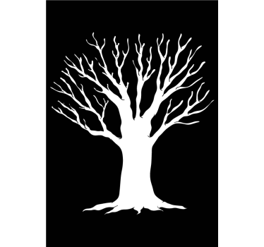 Skica za kopalniško drevo okno decal - TenStickers