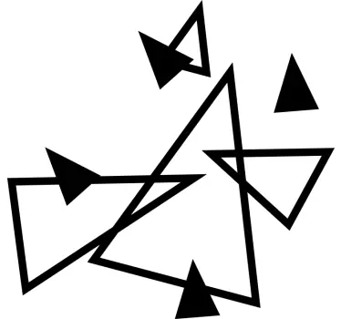 Abstraktne geometrijske figure nalepka za steno - TenStickers