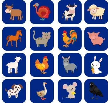 živalska kmetija živalske nalepke - TenStickers