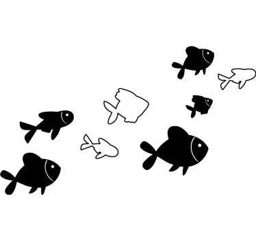 Ribe na steni nalepka ribjih sten - TenStickers