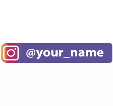 Nalepka za personaliziran vijolični logotip z logotipom - TenStickers