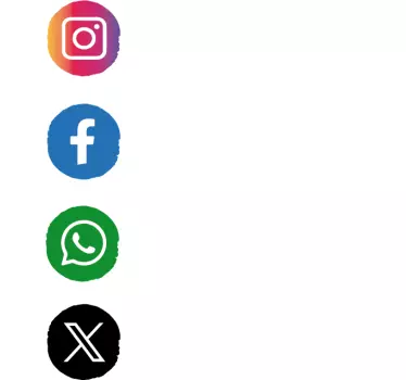 Nalepka s pikami v družabnih medijih - TenStickers
