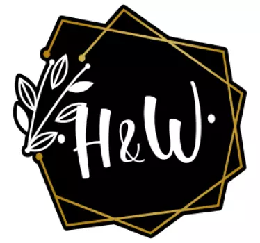 Lepa okrasna poročna nalepka z monogramom - TenStickers
