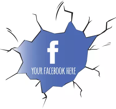 Personalizirana nalepka za okna na facebooku - TenStickers