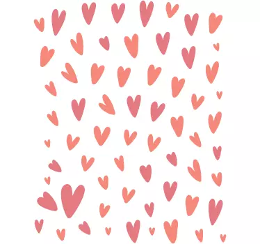 Drobna srca nalepka na steno - TenStickers