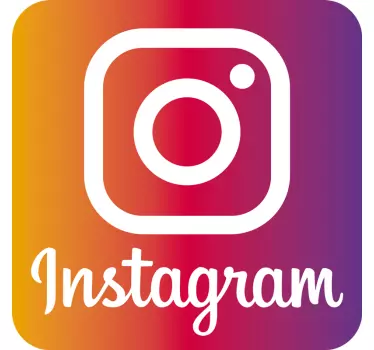 Logo instagram nalepka izložbe - TenStickers
