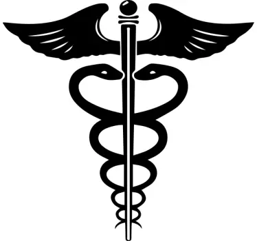 Grški medicinski simbol nalepka za steno zdravja - TenStickers