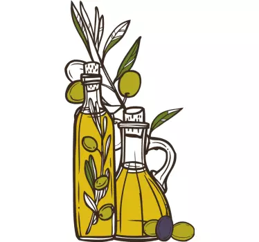 Nalepka za steno olja iz oljčnega olja - TenStickers