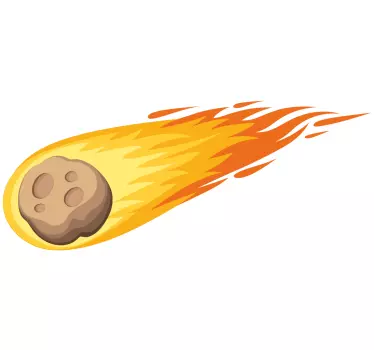 Komet, ki pada po vesoljski nalepki - TenStickers