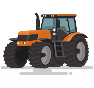 Oranžne traktorje igrače - TenStickers
