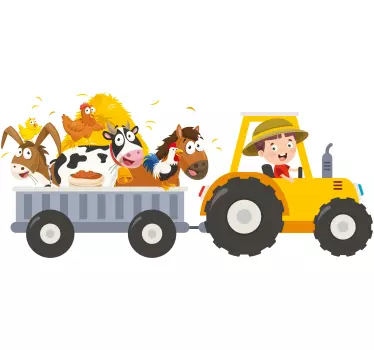 Mali kmet z nalepkami igrač - TenStickers