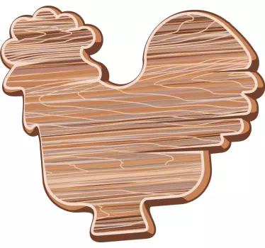 Nalepka za petelin z efektom lesa - TenStickers