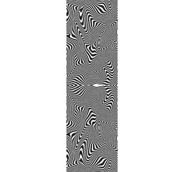 Nalepka za tuš zebra efekt 3d - TenStickers