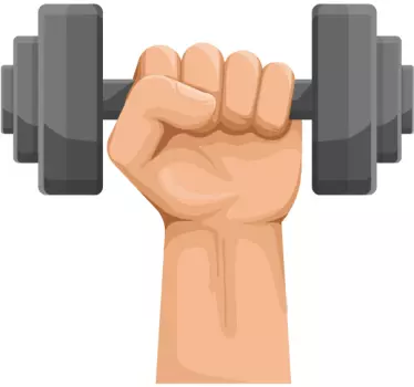 Fitnes stenski dekor - TenStickers