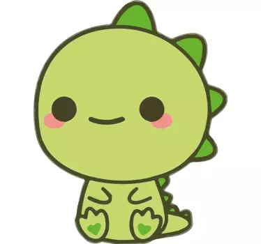 Kawaii dinozaver otroci zmaj stenske nalepke - TenStickers