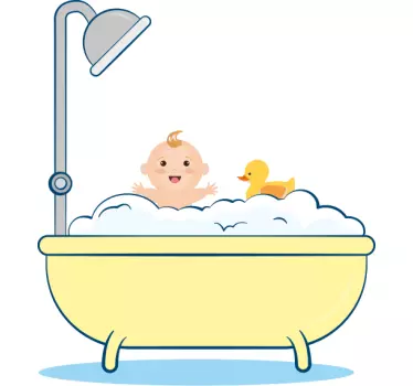 Nalepka za otroški tuš - TenStickers