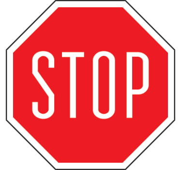 Nalepka za zaustavitev znaka - TenStickers