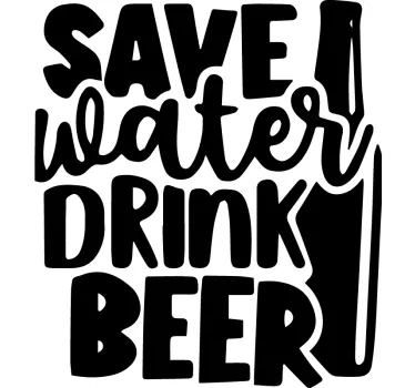 Pivo prihranite vodo pijača stenske nalepke - TenStickers