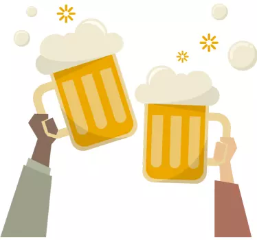 Nalepka za pivo na zdravje piva - TenStickers