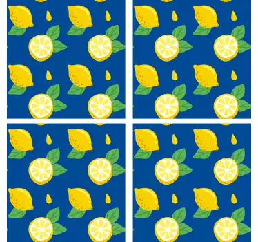 Ročno risanje nalepk za prenos ploščic limon - TenStickers