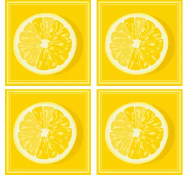Narezane limone ploščice prenos ploščic - TenStickers