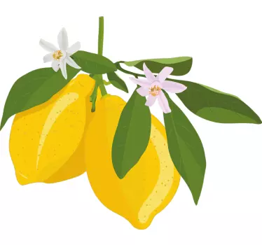Nalepka na steno sadja limone - TenStickers