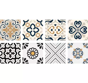 Sivkasto cementne ploščice prenos ploščic - TenStickers