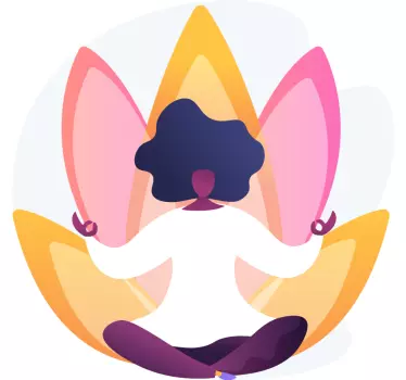 Lotus dekoracija sten za sprostitev - TenStickers