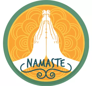 Namaste oranžni stenski dekor - TenStickers