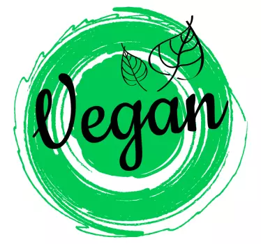 Veganska z listkom delavnice - TenStickers