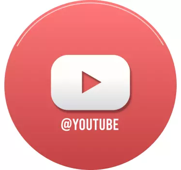 Youtube personalizirana okenska nalepka - TenStickers
