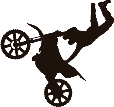 Nalepka motocross jump stene - TenStickers