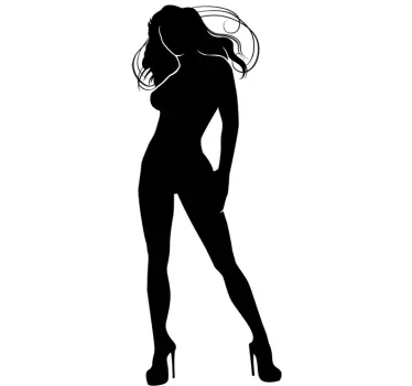 Nalepka za steno modela silhuet - TenStickers