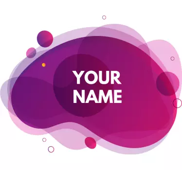Nalepka po meri roza gradient fluid - TenStickers
