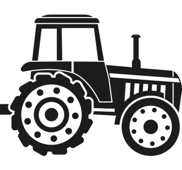 Tractor silhouette art nalepka za kombi - TenStickers