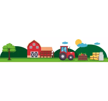 Nalepka za steno za kmečki traktor za otroke - TenStickers