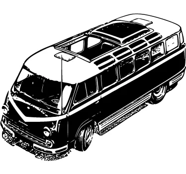 Klasičen kombi okrasni napuh - TenStickers