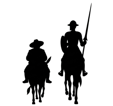 Nalepka don kihota in sancho - TenStickers