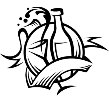 Nalepka za vino koktajl - TenStickers