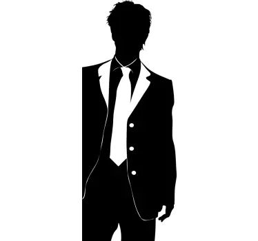 Elegantna silhueta obleke nalepka s silhueto - TenStickers