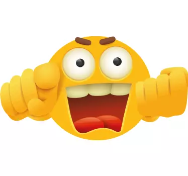 Nalepka za emoji, ki se jezi - TenStickers