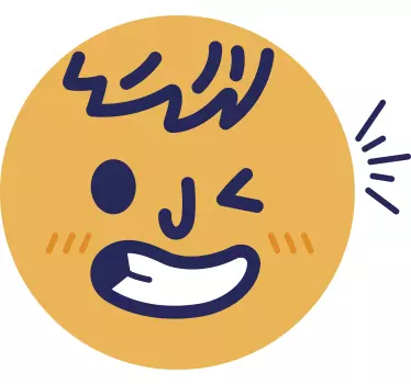 čustveni simboli, ki naredijo nalepko za tapeta pomežik - TenStickers