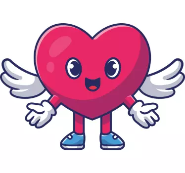 čudovita nalepka za tapeta angel emoji - TenStickers