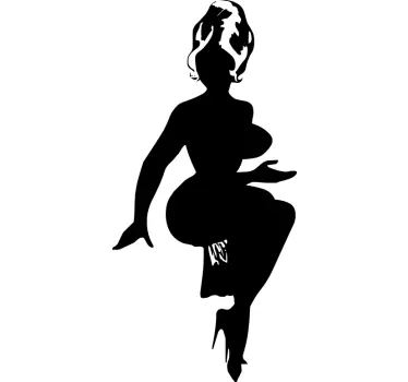 Nalepka silhueto žensk - TenStickers