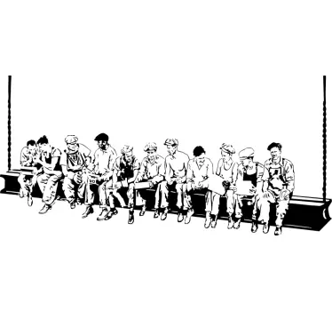 New york delavcev stenske nalepke - TenStickers