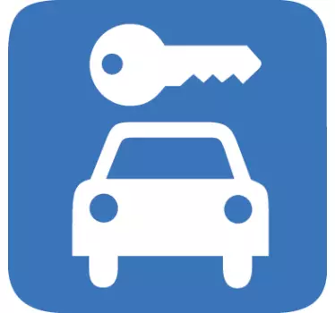 Znak nalepka za parkiranje - TenStickers