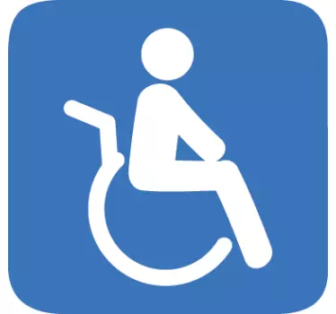 Nalepka z znakom za invalide - TenStickers