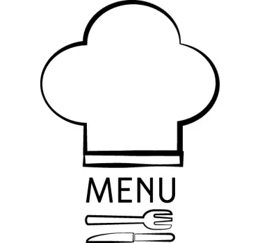 Nalepka z logotipom menija - TenStickers