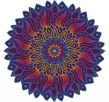 Nalepka za tapeta mavrična mandala - TenStickers