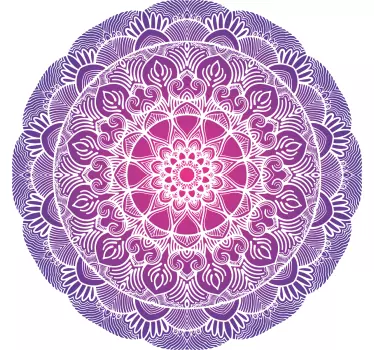 Nalepka za tapeta vijolične rože življenja mandala - TenStickers